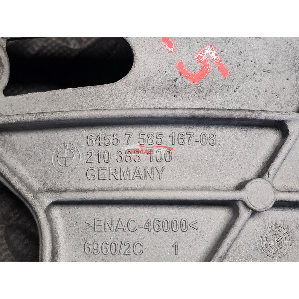 64557585167 SUPPORTO MOTORE COMPRESSORE CLIMA BMW M2 M3 M4 3.0 S55B30A BENZINA