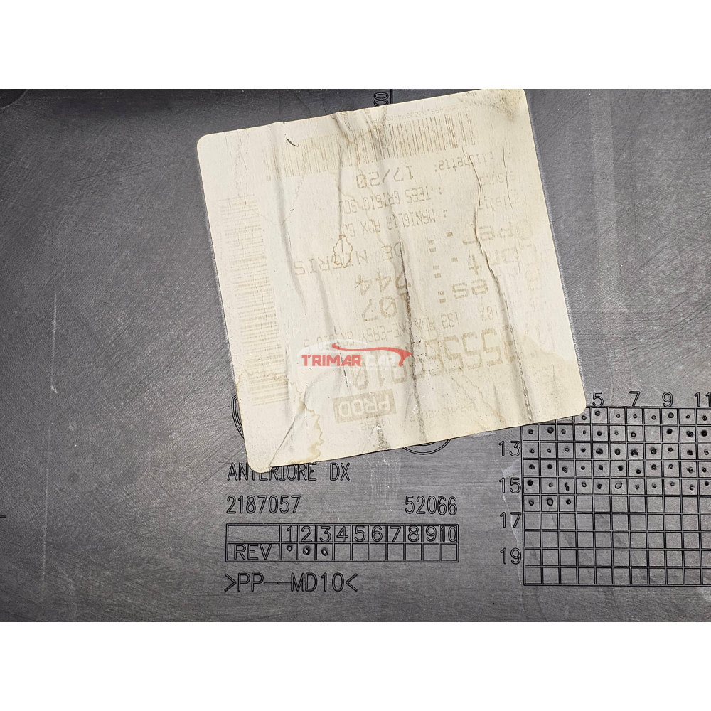 735556981 PANNELLO PORTA ANTERIORE DESTRA FIAT PANDA 3 (312,319)(2012 >)