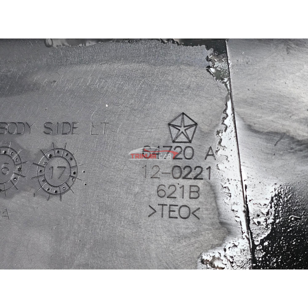 64720A COPPIA MINIGONNE SOTTOPORTA LATERALI JEEP CHEROKEE 5 (KL)(2019 >)