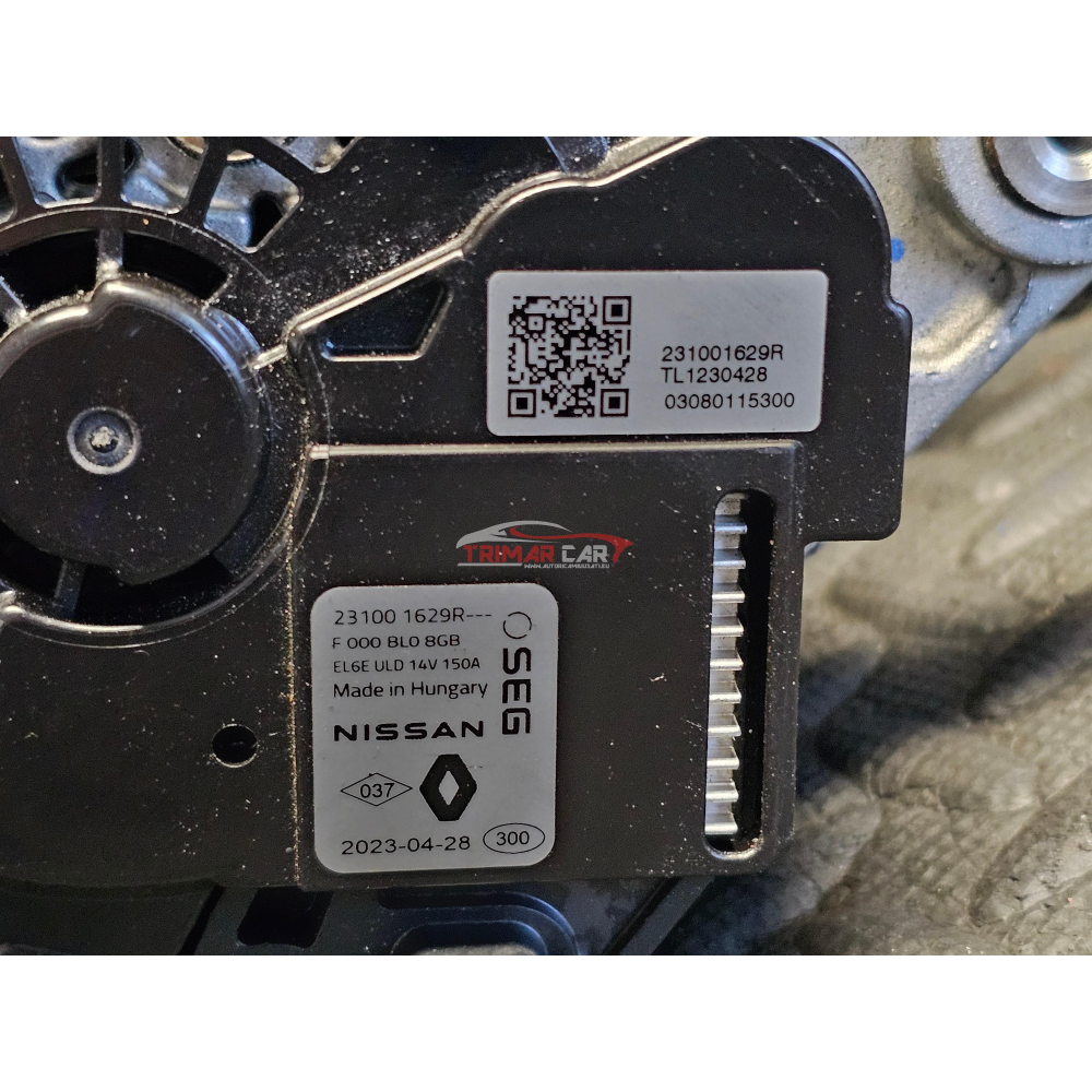 231001629R ALTERNATORE DACIA SANDERO III (2021>) H4DF480 1.0 TCE 101CV 74KW