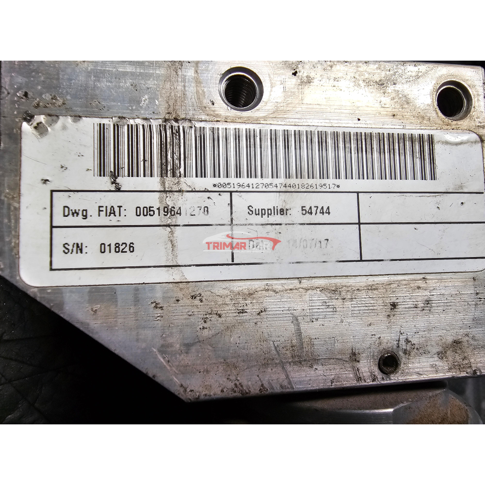 51964127 REGOLATORE PRESSIONE RIDUTTORE METANO FIAT DOBLO (263)(2010 >) 1.4 T-JET 120CV 88KW 198A4000