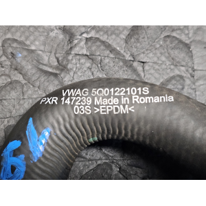 5Q0122101S TUBO MANICOTTO ACQUA AUDI SEAT SKODA VW GOLF 7 VII (2012 >) 2.0 TDI 150CV 110KW DFG