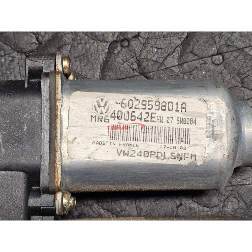 6Q2959801A MOTORINO ALZACRISTALLI ANTERIORE DESTRO VW POLO (9N)(2001-2012)