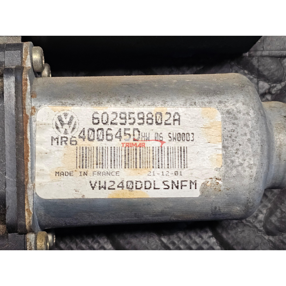 6Q2959802A MOTORINO ALZACRISTALLI ANTERIORE SINISTRO VW POLO (9N)(2001-2012)