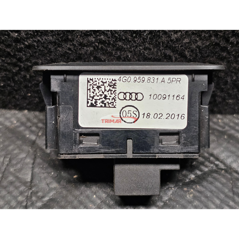 4G0959831A5PR TASTO APERTURA COFANO POSTERIORE PORTELLONE AUDI A6 4G A7 A8 Q3 Q7