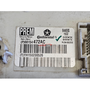 68154472AC CENTRALINA BODY COMPUTER FIAT FREEMONT (345)(11-16) 2.0 JTD 170CVCOD.MOT. 939B5000