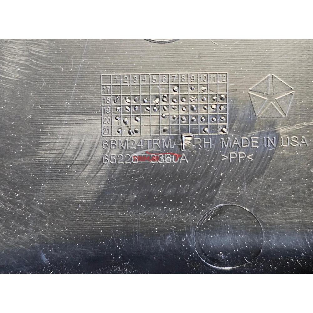 7AW10TX7AA PROFILO BATTITACCO POSTERIORE DESTRO JEEP WRANGLER 4 IV (JL)(2022) 2.0 T-GDI 272CV 200KW 46339240 EC1