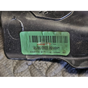 7AW10TX7AA PROFILO BATTITACCO POSTERIORE DESTRO JEEP WRANGLER 4 IV (JL)(2022) 2.0 T-GDI 272CV 200KW 46339240 EC1