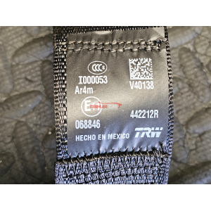 P6SP30TX7AC CINTURA SICUREZZA POSTERIORE DESTRA JEEP WRANGLER 4 IV (JL)(2017 >) 2.0 T-GDI 272CV 200KW 46339240 EC1