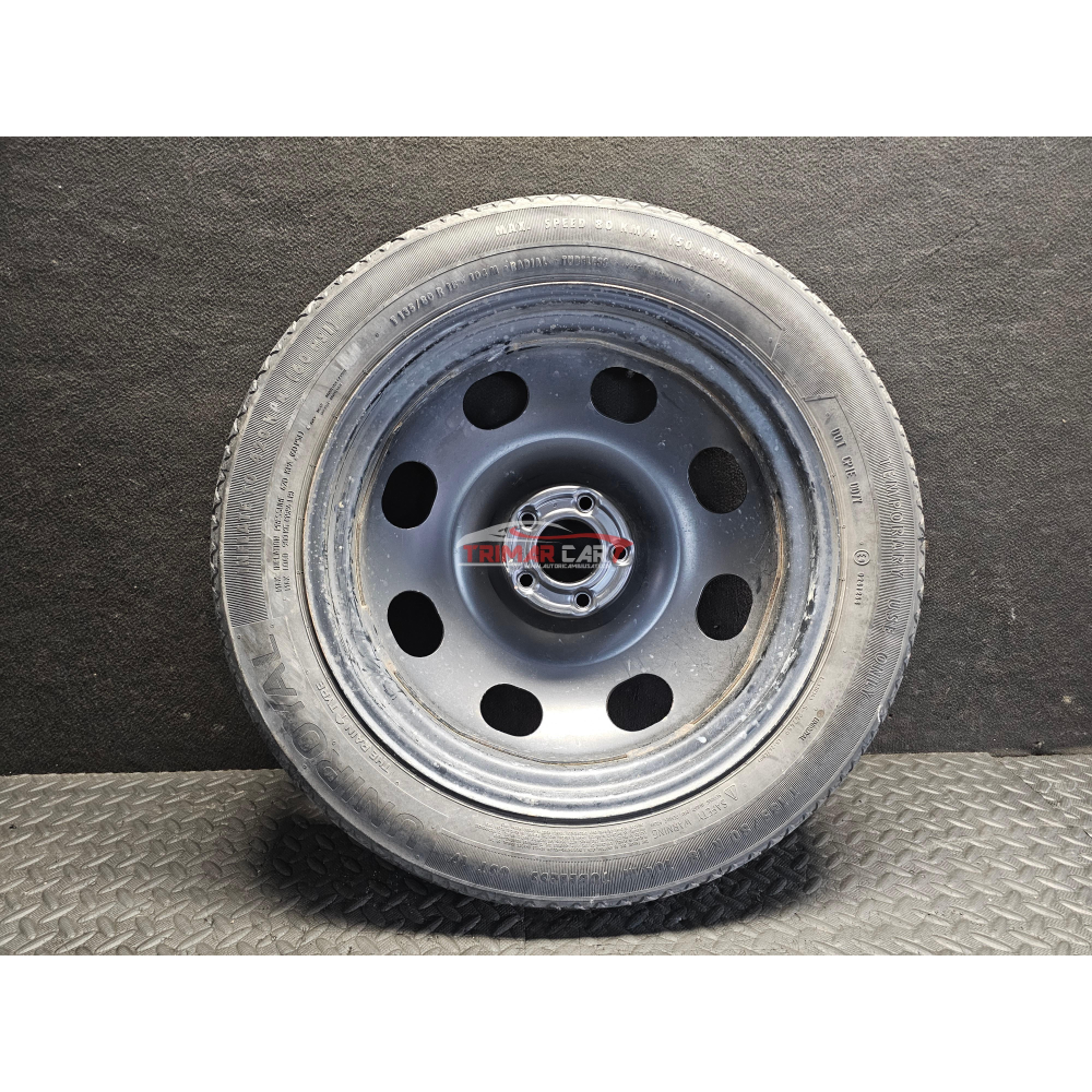 135/80R18 RUOTINO KIT CERCHIO CON RUOTA DI SCORTA UNIROYAL PEUGEOT 5008 2 II(2016 >) 1.5 BlueHDi 131CV 96KW YHZ YH01 DV5RC