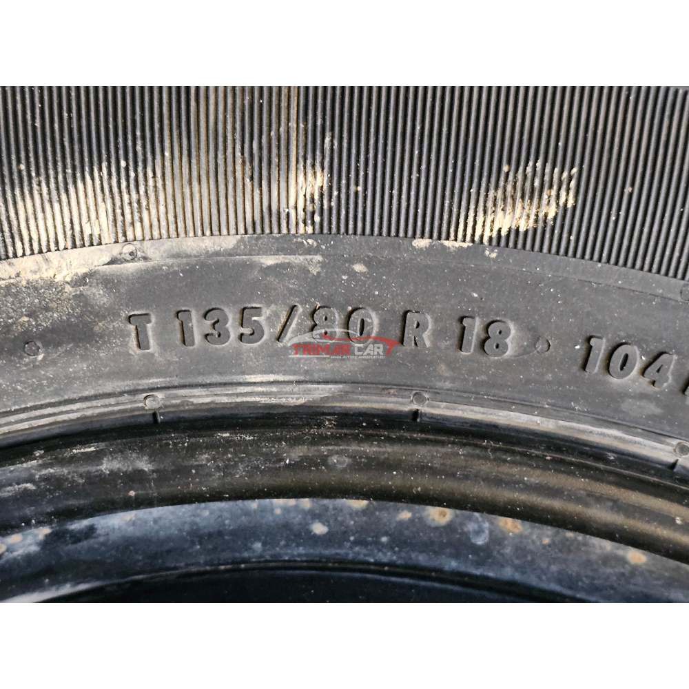 135/80R18 RUOTINO KIT CERCHIO CON RUOTA DI SCORTA UNIROYAL PEUGEOT 5008 2 II(2016 >) 1.5 BlueHDi 131CV 96KW YHZ YH01 DV5RC