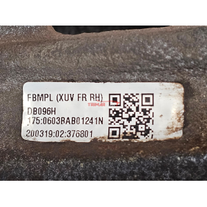 0603BAB01241N PINZA FRENO ANTERIORE DESTRA MAHINDRA XUV500 (2011>) 2.2 CRDe AWD 140CV 103KW DW12DD