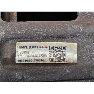 0603BAB01231N PINZA FRENO ANTERIORE SINISTRA MAHINDRA XUV500 (2011>) 2.2 CRDe AWD 140CV 103KW DW12DD