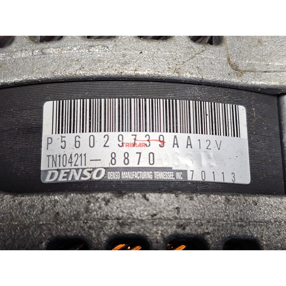 130A 56029739AA TN104211-8870 ALTERNATORE JEEP CHEROKEE KL 2.2CRD  SPINOTTO KO*