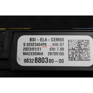 9832880380 CENTRALINA BODY COMPUTER BCM OPEL MOKKA B (2020>) 1.2 131CV 96KW F12XHT HN05