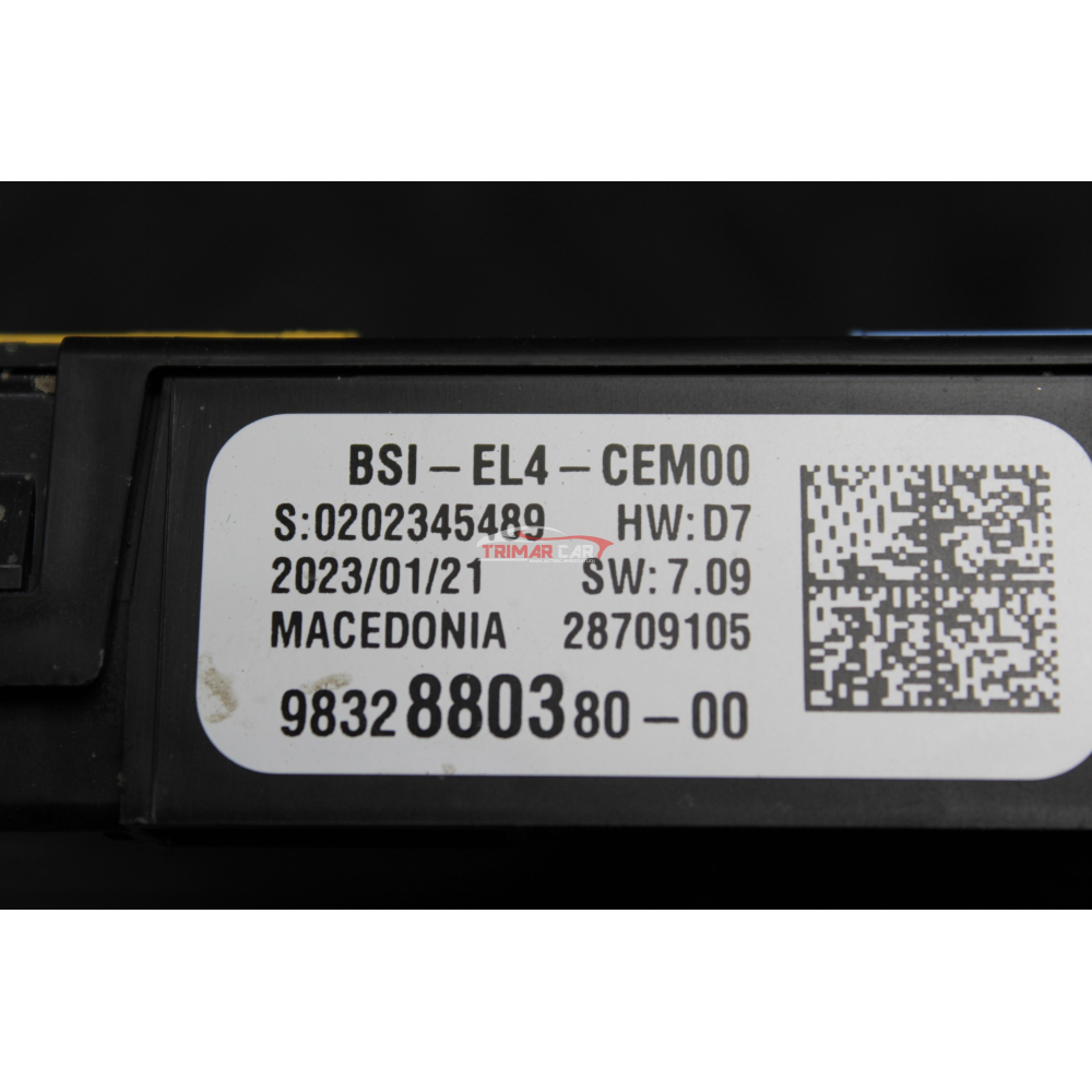 9832880380 CENTRALINA BODY COMPUTER BCM OPEL MOKKA B (2020>) 1.2 131CV 96KW F12XHT HN05