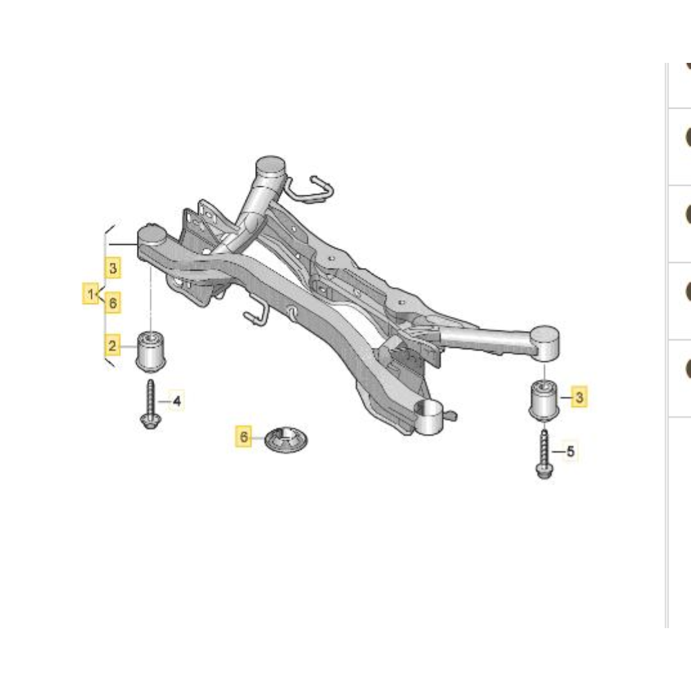 7N0505235D PONTE ASSALE POSTERIORE VW SHARAN 2 (7N1,7N2)(2019)  2.0TDI 150CV 110KW DLTA