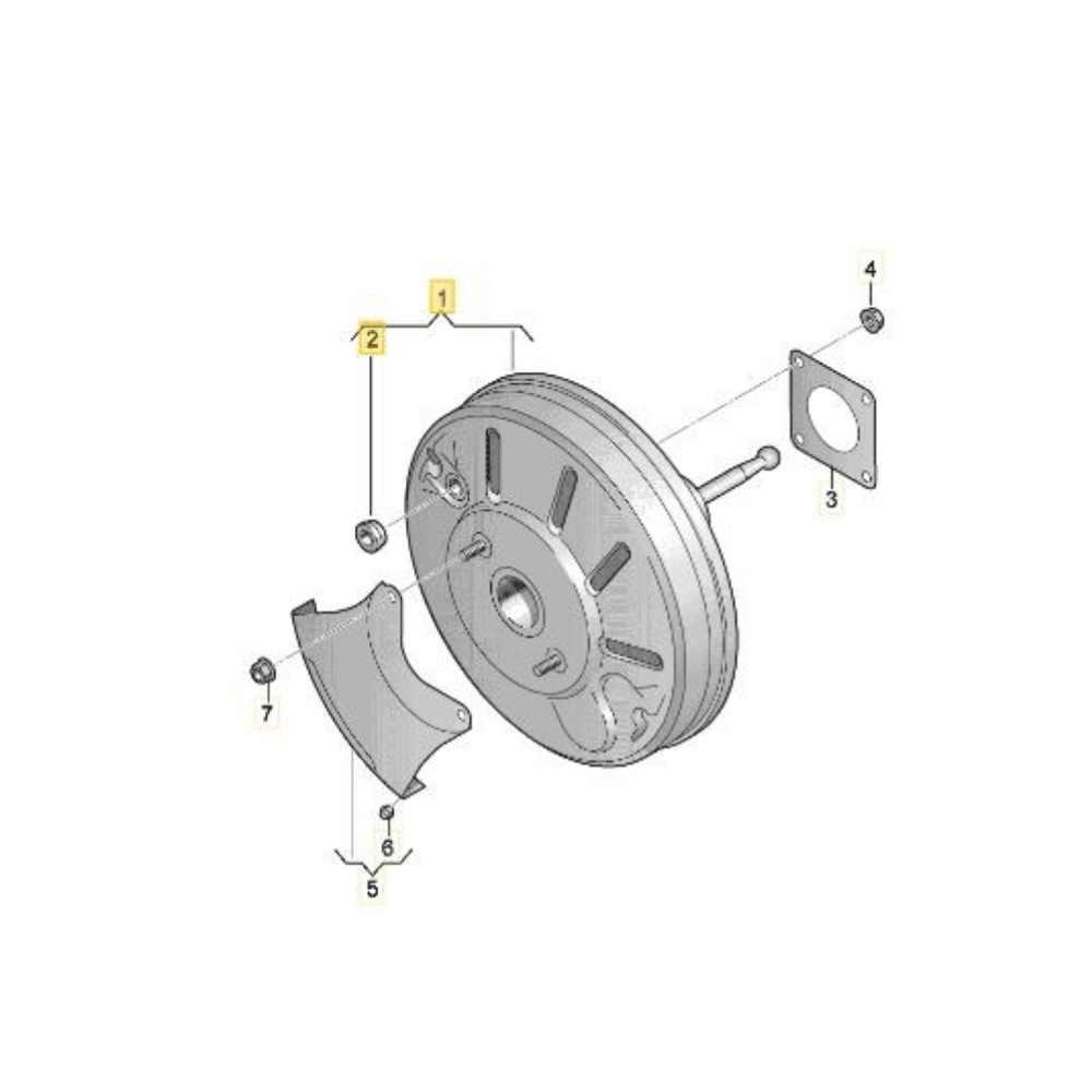 5N1614106A SERVOFRENO VW  SHARAN 2 (7N1,7N2)(2019)  2.0TDI 150CV 110KW DLTA