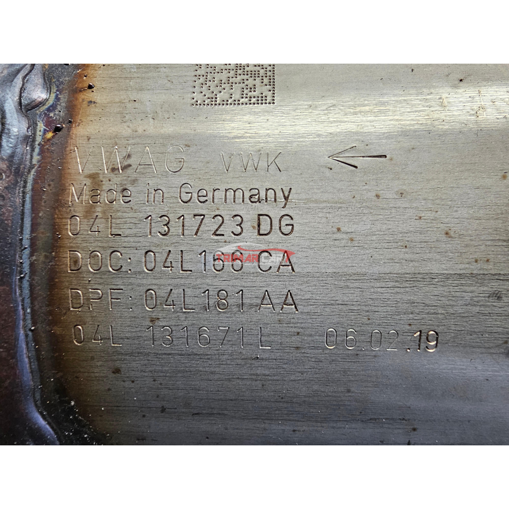 04L131723DG 04L131678PX FILTRO ANTIPARTICOLATO FAP AUDI Q3 VW SHARAN 2 (7N1,7N2)(2010>) 2.0TDI 150CV 110KW DLTA