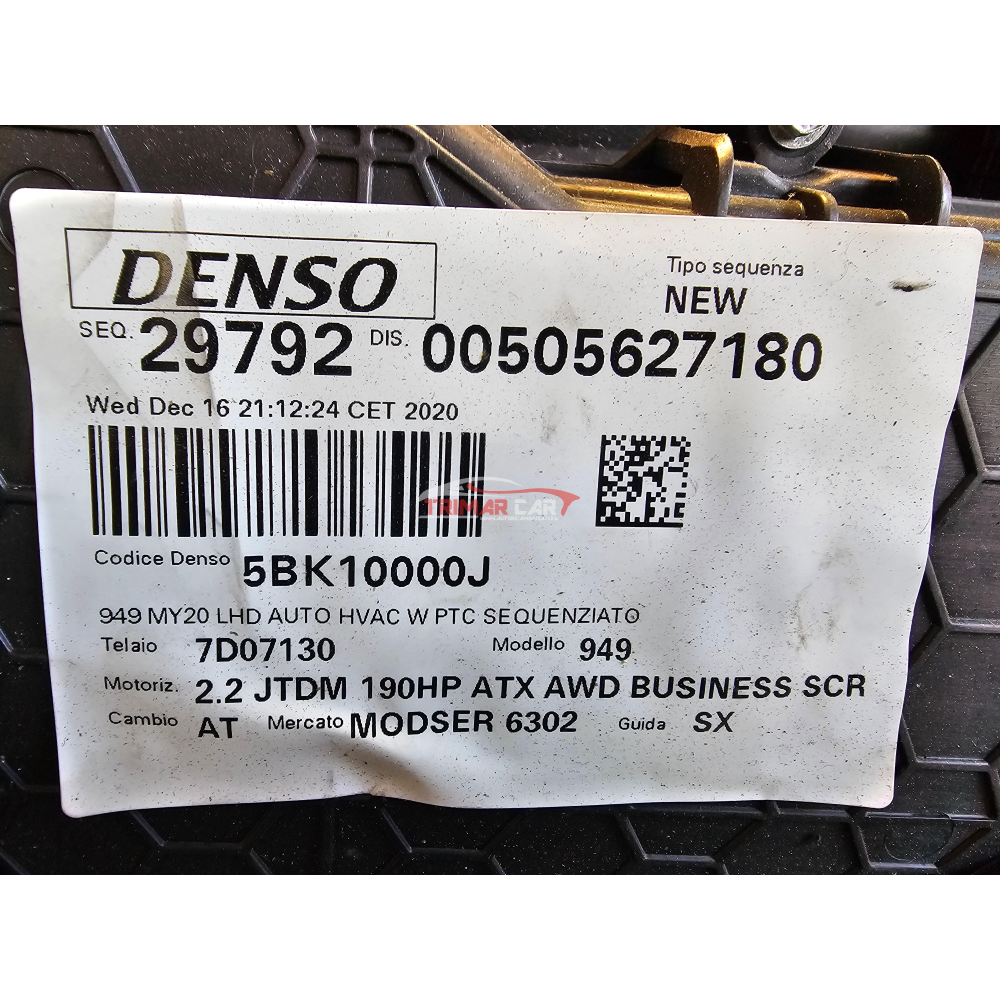 50562718 GRUPPO STUFA RISCALDAMENTO ALFA ROMEO STELVIO (949)(2016>) 2.2 JTDM Q4 190CV 132KW 46346359