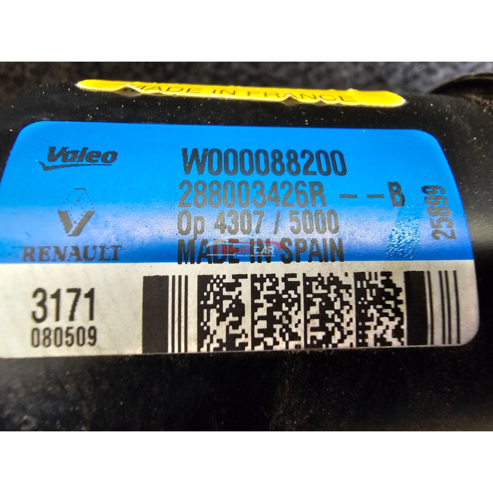 W151699 288003426R 288153025R MOTORINO TERGICRISTALLO ANTERIORE RENAULT CAPTUR (HF)(2020>) 1.6E-TECH 2021 IBRIDO H4MC6