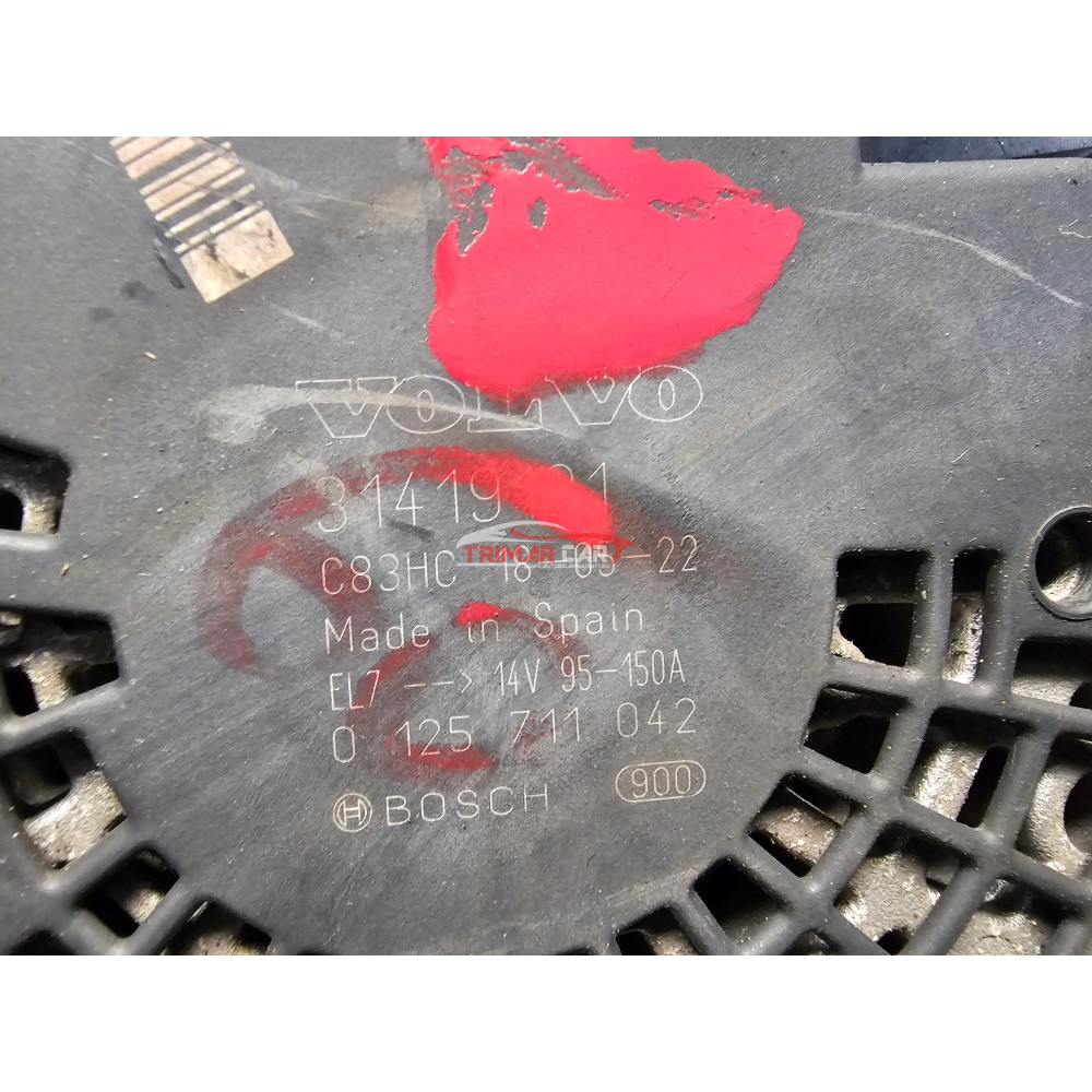 14V 95-150A 31419101 0125711042 ALTERNATORE VOLVO