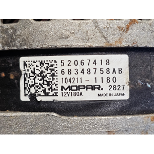 52067418 68348758AB 104211-1180 180A ALTERNATORE FIAT ALFA ROMEO JEEP DIESEL