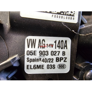 05E903027B 140A ALTERNATORE SEAT VW AUDI SKODA CUPRA