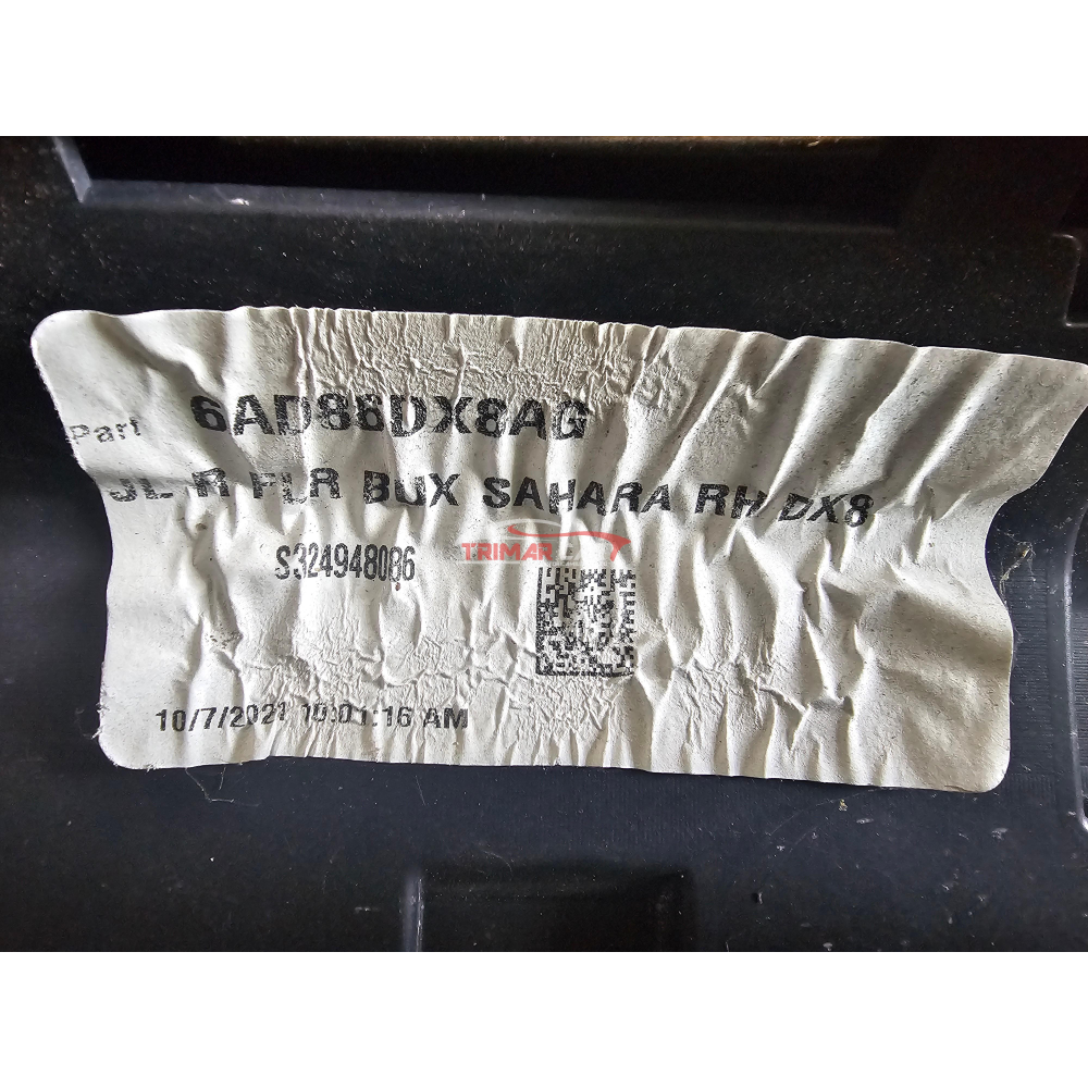 6AD86DX8AG FASCIONE PASSARUOTA POSTERIORE DESTRO JEEP WRANGLER 4 IV (JL)(2022)