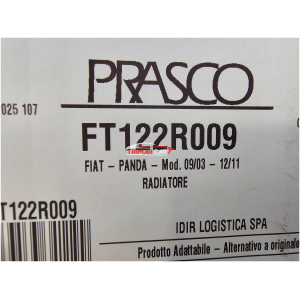FT122R009 51773189 RADIATORE ACQUA MOTORE FIAT PANDA 2 (169)(2003-2012) 1.2