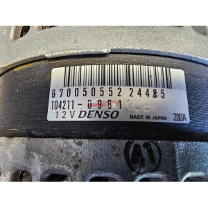 200A 670050552 104211-0961 ALTERNATORE ALFA ROMEO GIULIA STELVIO 2.9 QUADRIFOGLIO 510CV 375KW "2015"