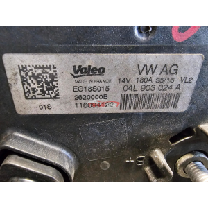 180A 14V 04L903024A EG18S015 ALTERNATORE AUDI VW 2.0TDI