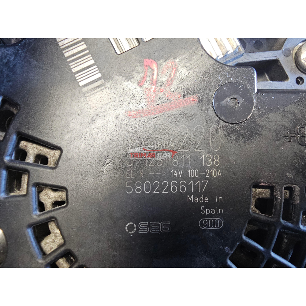 14V 100-210A 5802266117 0125811138 ALTERNATORE IVECO DAILY 2.3D