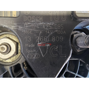 14V 100A 13266809 0124425085 ALTERNATORE OPEL VAUXHALL BENZINA