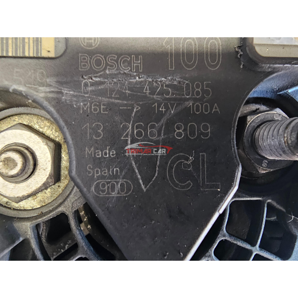 14V 100A 13266809 0124425085 ALTERNATORE OPEL VAUXHALL BENZINA