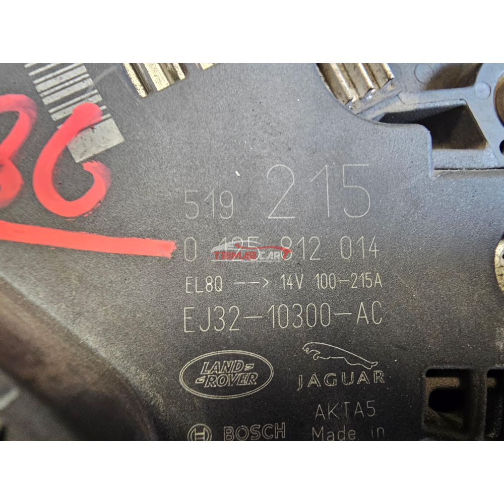 14V 215A EJ3210300AC EJ32-10300-AC 0125812014 ALTERNATORE LAND ROVER 2.2D