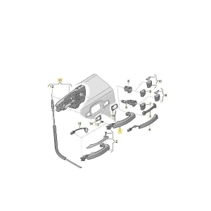 4H0837205GRU MANIGLIA ESTERNA ANTERIORE SINISTRA AUDI A6 AVANT (4G5,4GD,C7)(2018)