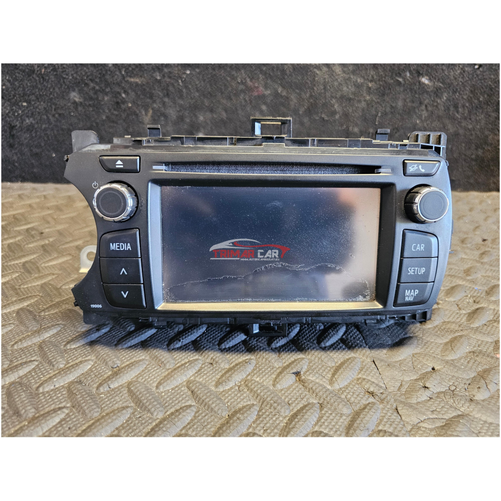 861400D010 86140-0D010 LETTORE CD AUTORADIO NAVIGATORE GPS TOYOTA YARIS 3 III (P13)(2013) 1.0 69CV 51KW 1KRFE