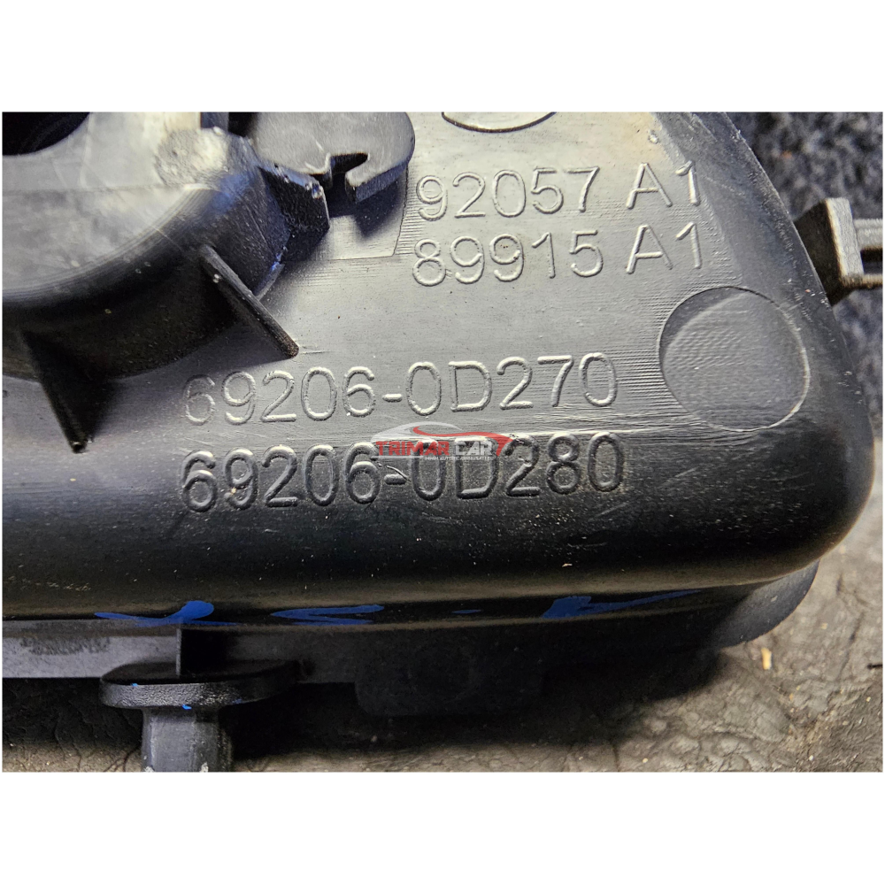 692060D270 MANIGLIA INTERNA ANTERIORE SINISTRA TOYOTA YARIS 3 III (P13)(2013)