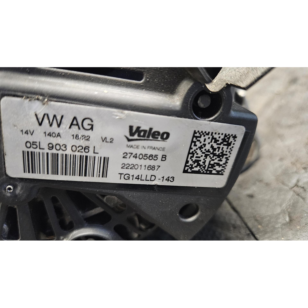 05L903026L TG14LLD 14V 140A ALTERNATORE AUDI CUPRA SEAT SKODA VW 2.0TDI*PULEGGIA KO