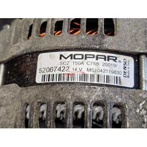 150A 52067422 MS1042119830 ALTERNATORE FIAT JEEP FIAT 1.6D 2.0CRD