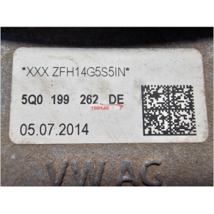 5Q0199262DE SUPPORTO MOTORE VW GOLF 7 VII VARIANT (2013 >) 1.6 TDI 105 CV 77 KW CLH