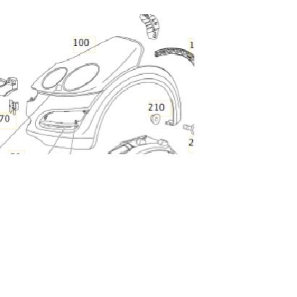 A4548800206 PARAFANGO ANTERIORE DESTRO DX SMART FORFOUR (454)(04-06)2005