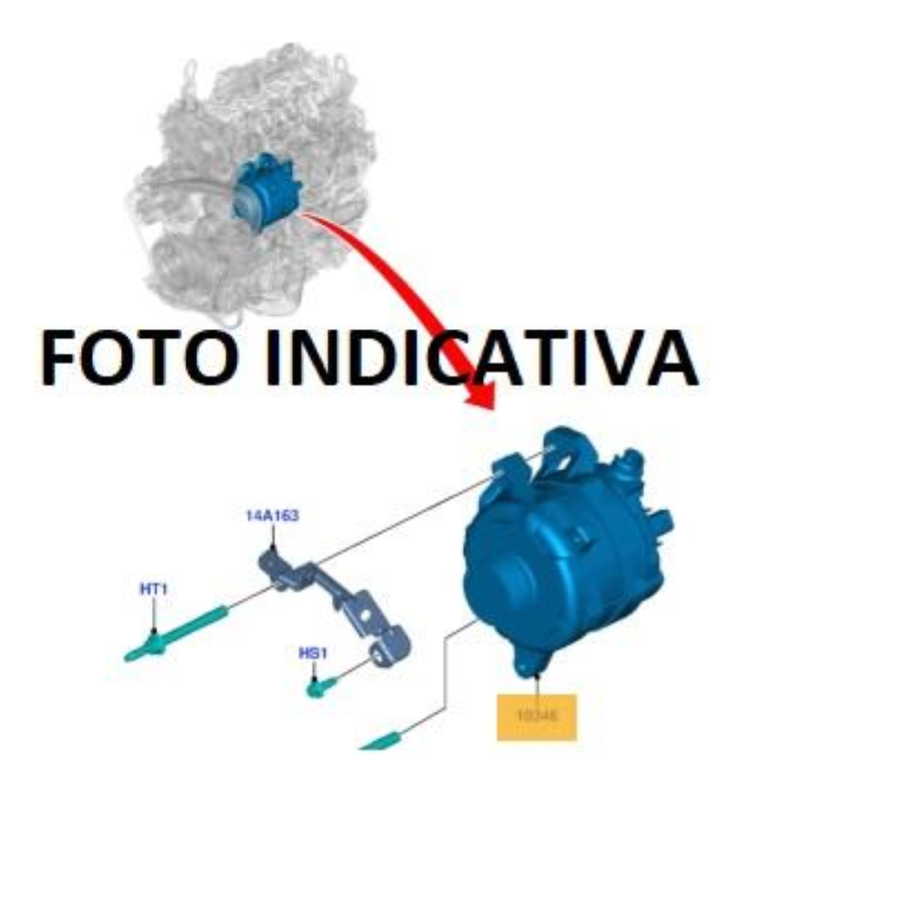 2389829 JB3T-10300-AB 220A ALTERNATORE FORD RANGER (TKE)(2019>) 2.0D EcoBlue 4X4 170CV 125KW BC2X