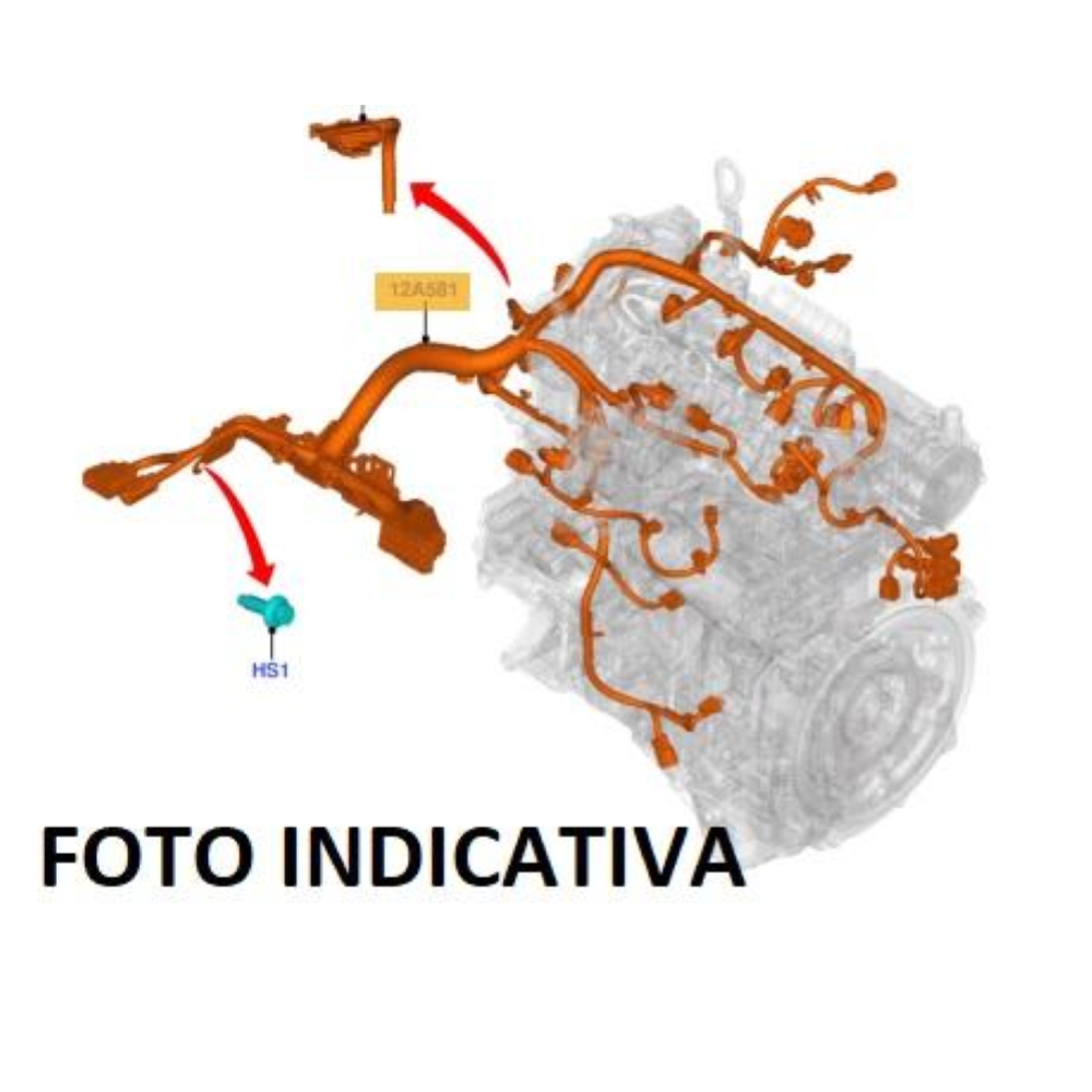 2444143 JB3T-12C508-EAF CAVO CAVI CABLAGGIO MOTORE FORD RANGER (TKE)(2019>) 2.0D EcoBlue 4X4 170CV 125KW BC2X