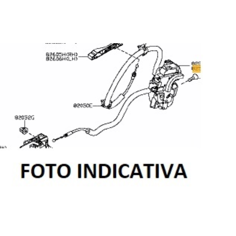 805004EA2A SERRATURA PORTA ANTERIORE DESTRA RENAULT KADJAR NISSAN QASHQAI 2 II (J11)(2013>)
