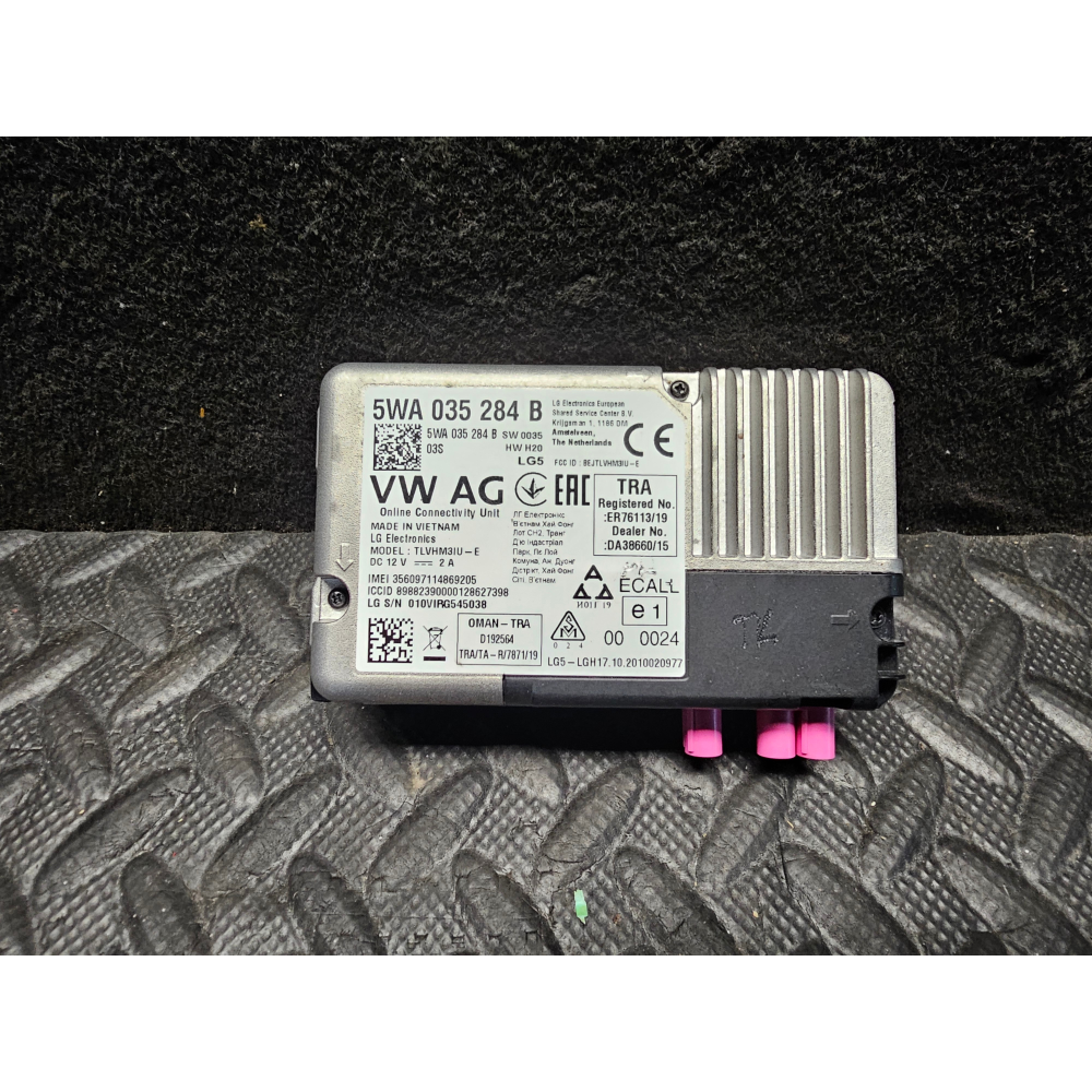 5WA035284B CENTRALINA BLUETOOTH SERVIZI TELEMATICI AUDI SEAT SKODA VW