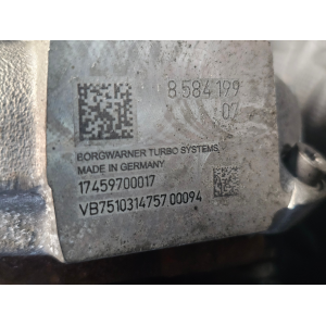 K03-5374 8584199 11658584199 TURBINA TURBO BMW MINI 2.0D*DA REVISIONARE**KO**