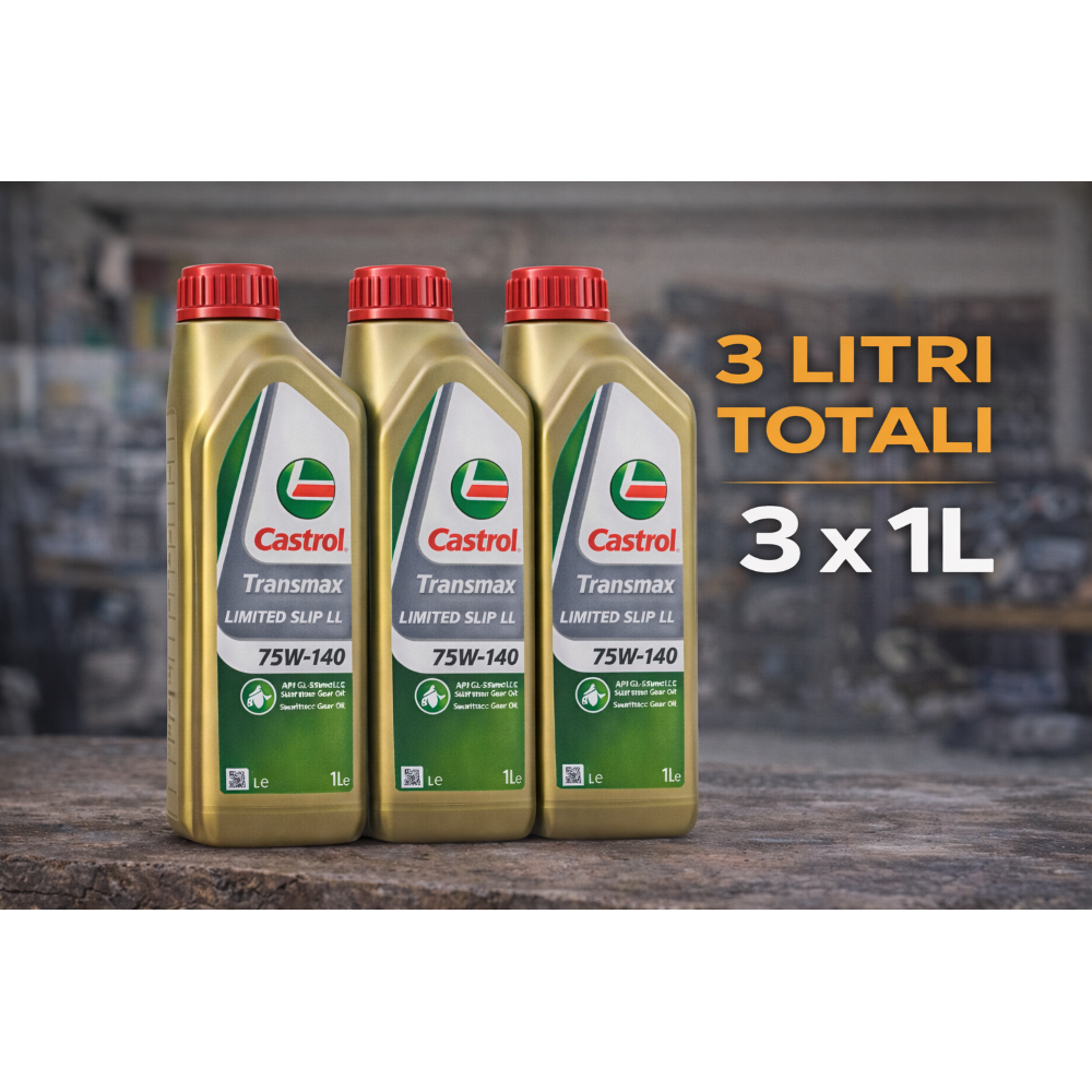 Olio Differenziale 75W-140 Castrol 3L API GL-5 Jeep Mopar 68218657AB 