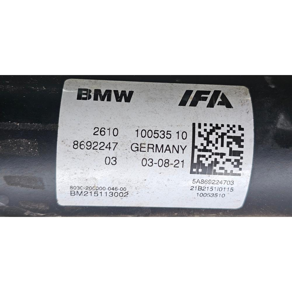 8692247 26108692247 ALBERO DI TRASMISSIONE POSTERIORE BMW X3 (G01)(2017>) XDRIVE 20D MILD-HYBRID 190CV 140KW B47D20B